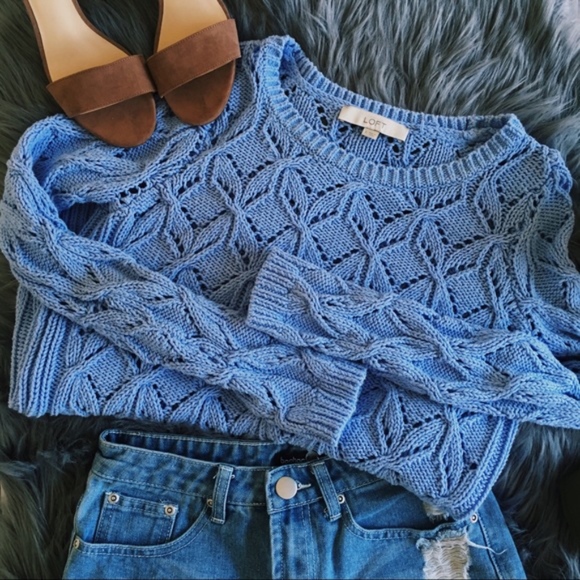 LOFT Sweaters - LOFT Light Blue Sweater